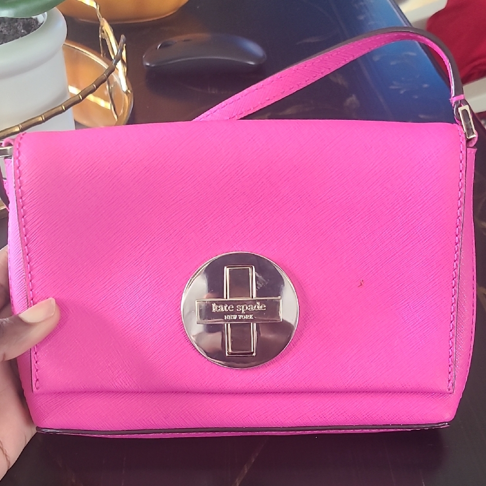 Kate Spade Neon Pink Crossbody Bag